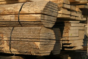 Vorrat an verschiedenen Holzplatten für Türen und Böden bei Sperrholz Wölbert in Dortmund. | © Wölbert
